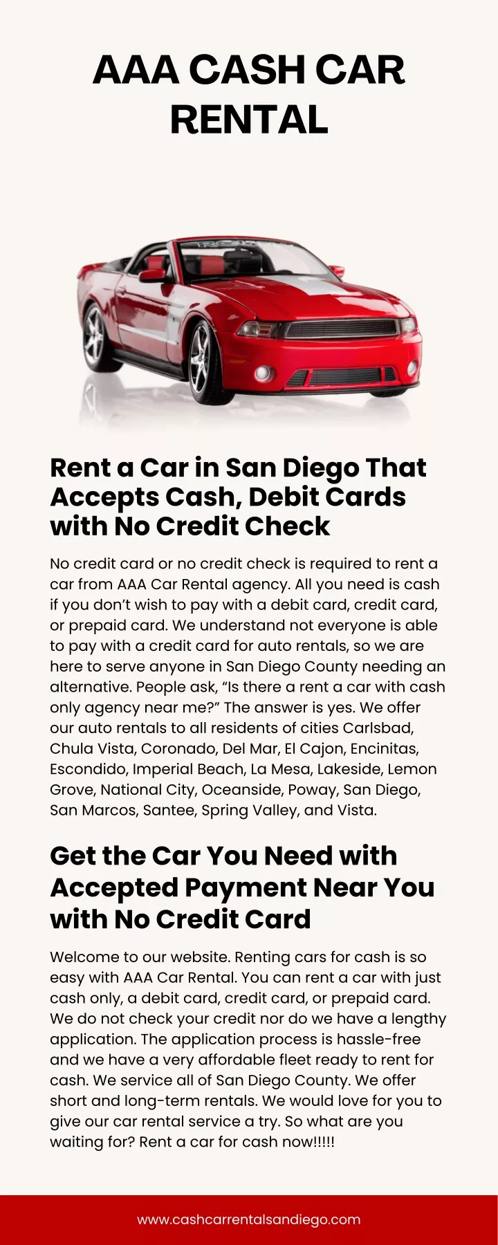 cash car rentals near me open now