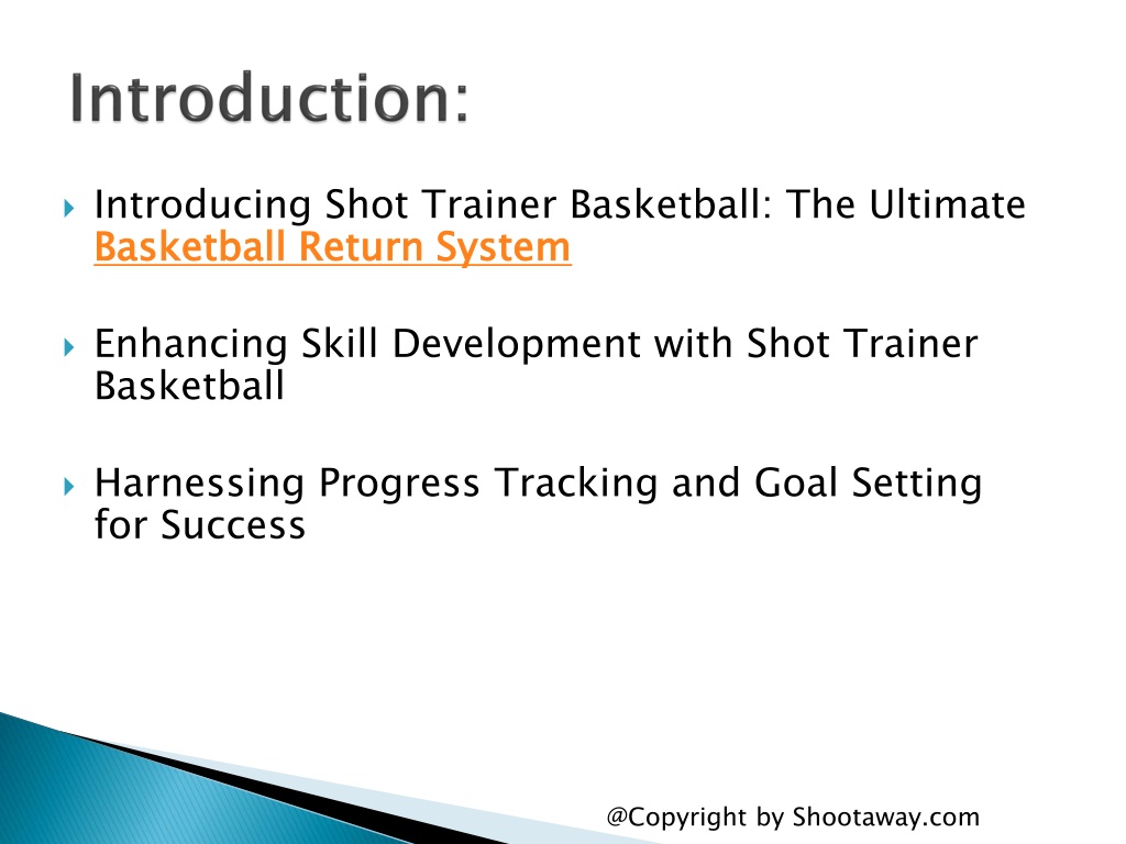 PPT - Progress Tracking and Goal Setting with Shot Trainer Basketball ...