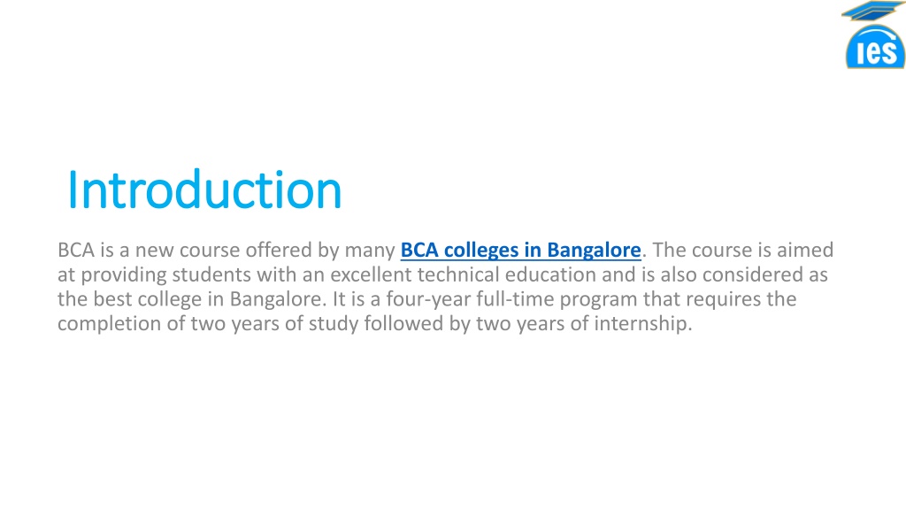 Ppt Best Bca College In Bangalore Powerpoint Presentation Free Download Id12218735 