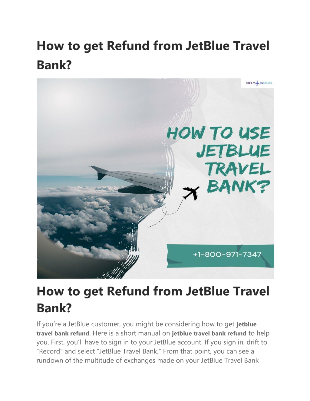 travel bank refund united