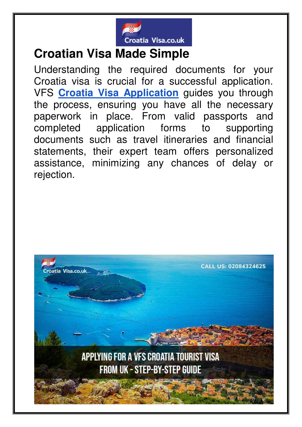 PPT Apply VFS Croatia Visa Appointment in June at London Book Now