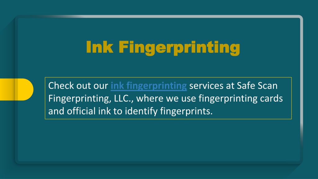 PPT Ink Fingerprinting PowerPoint Presentation, free download ID