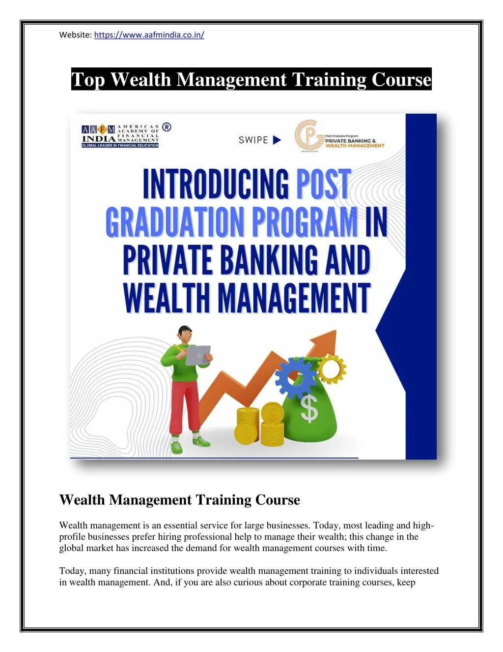 Wealth Management Training Program PPT - Top Wealth Management Training Courses PowerPoint Presentation ...