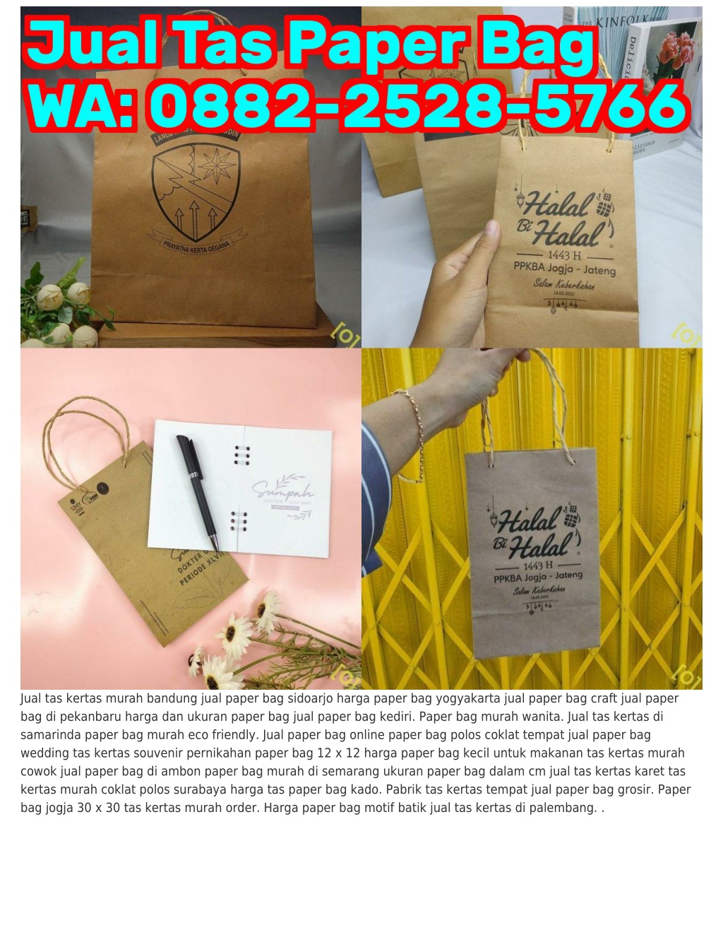 Ppt Wa Paper Bag Jogja Batik Harga Tas Ulang Tahun