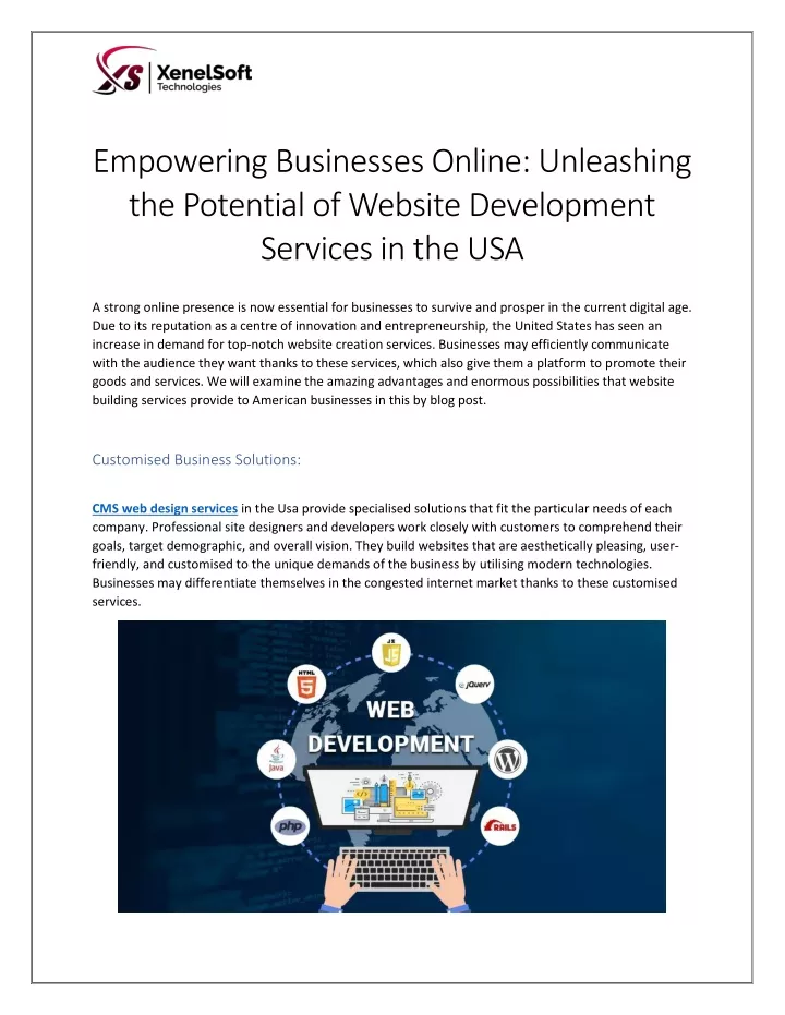 PPT   Empowering Businesses Online Unleashing The Potential Of Website