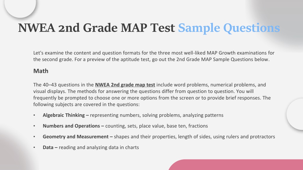 PPT NWEA 2nd Grade Map Test To Help You Thrive PowerPoint   Nwea 2nd Grade Map Test Sample Questions L 