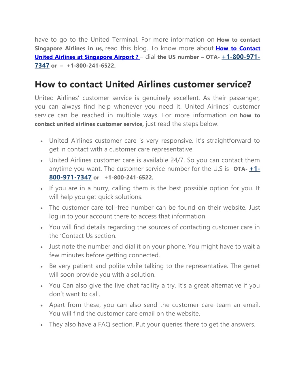 PPT - How to Contact United Airlines at Singapore Airport PowerPoint ...