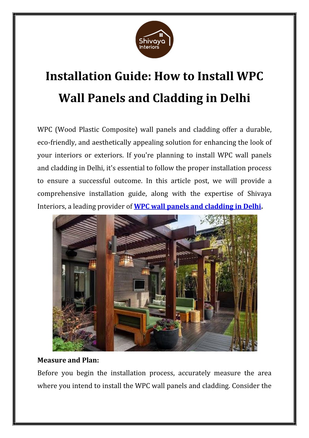 PPT Installation Guide How to Install WPC Wall Panels and Cladding in