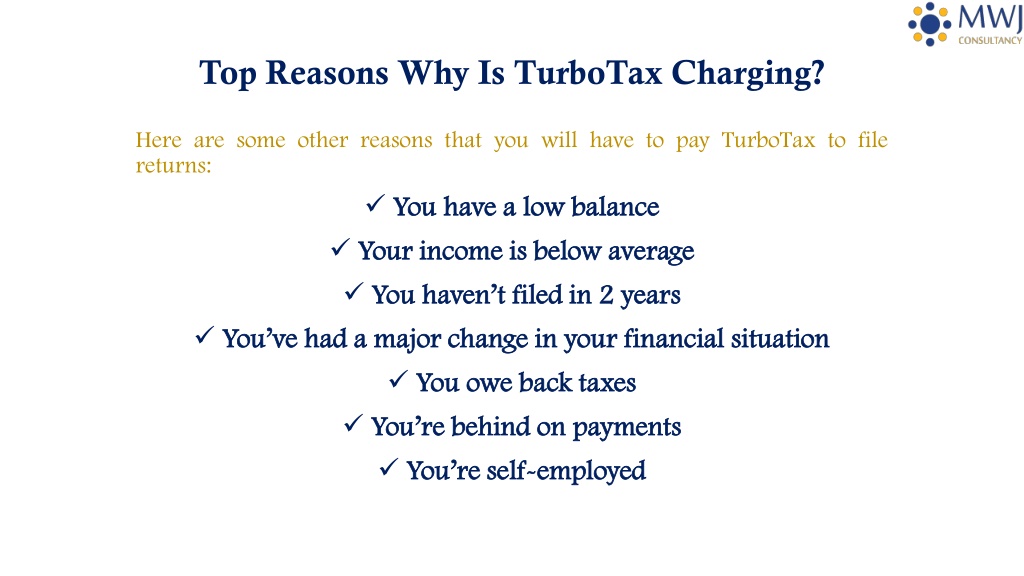 PPT Why Is TurboTax Charging Me? Top Reasons & How To Avoid