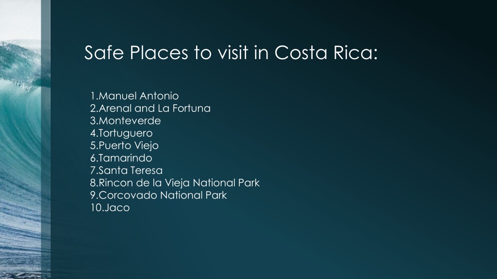 PPT Is Costa Rica Safe PowerPoint Presentation, free download ID