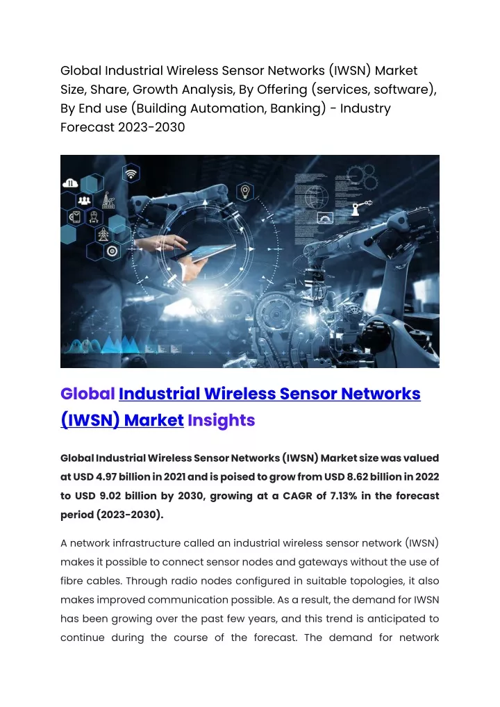 PPT - Global Industrial Wireless Sensor Networks PowerPoint ...