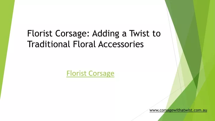 florist corsage adding a twist to traditional floral accessories n.