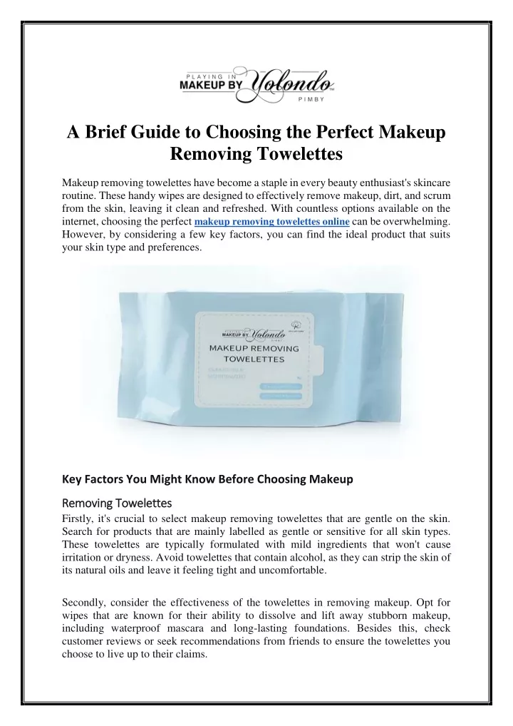 a brief guide to choosing the perfect makeup n.