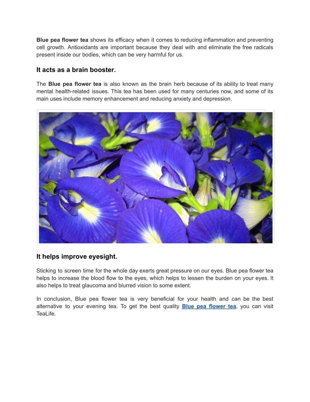 PPT Blue pea flower Tea Life PowerPoint Presentation, free download