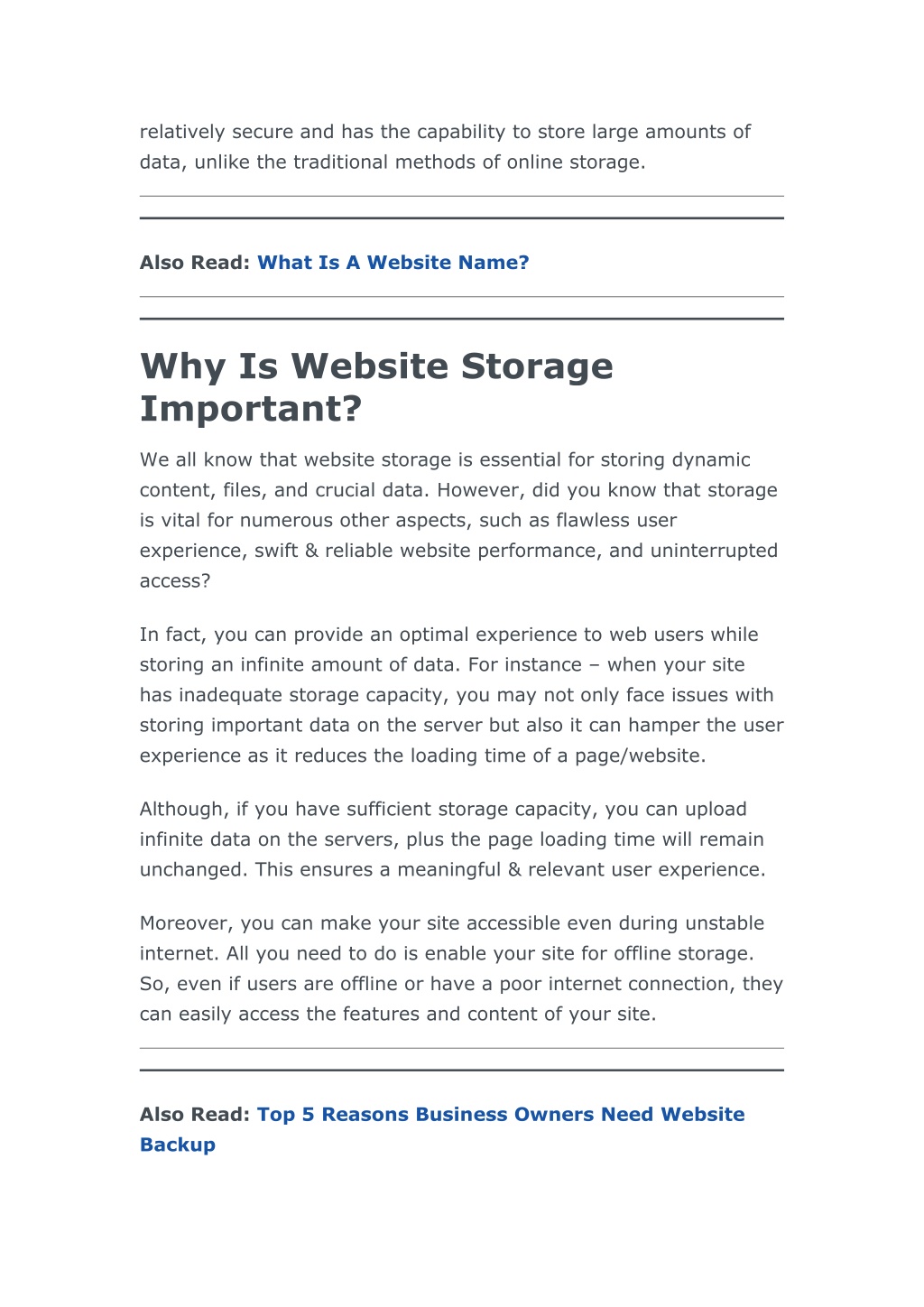 How Much Storage Do I Need For My Website? Must-Know Factors