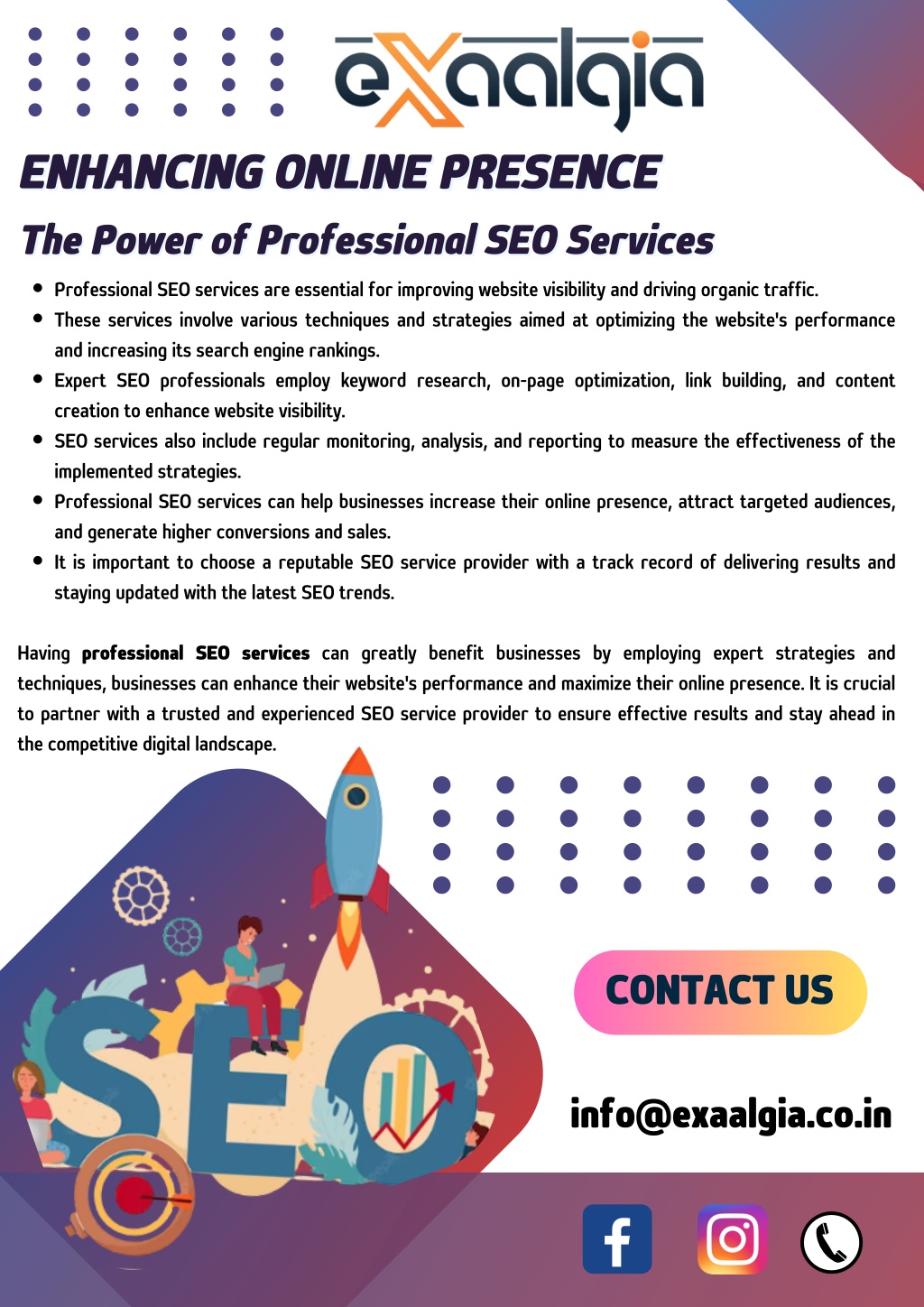 Customized SEO plans for enhancing online presence