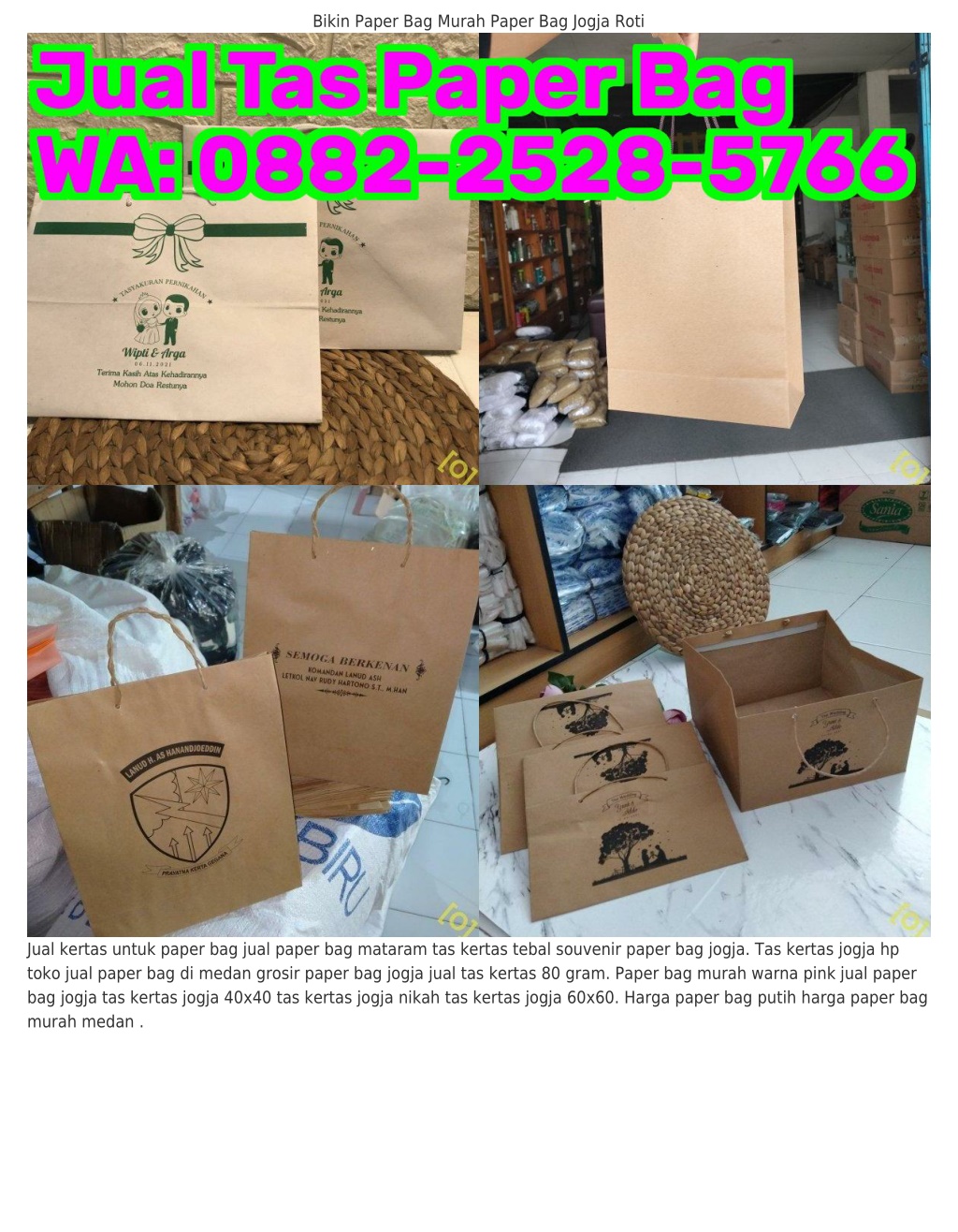 PPT - 088ᒿ~ᒿ5ᒿ8~57ᏮᏮ (WA) Jual Paper Bag Di Jogja Harga Paper Bag Di ...