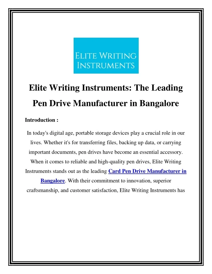 PPT Card Pen Drive Manufacturer in Bangalore Call9820665448