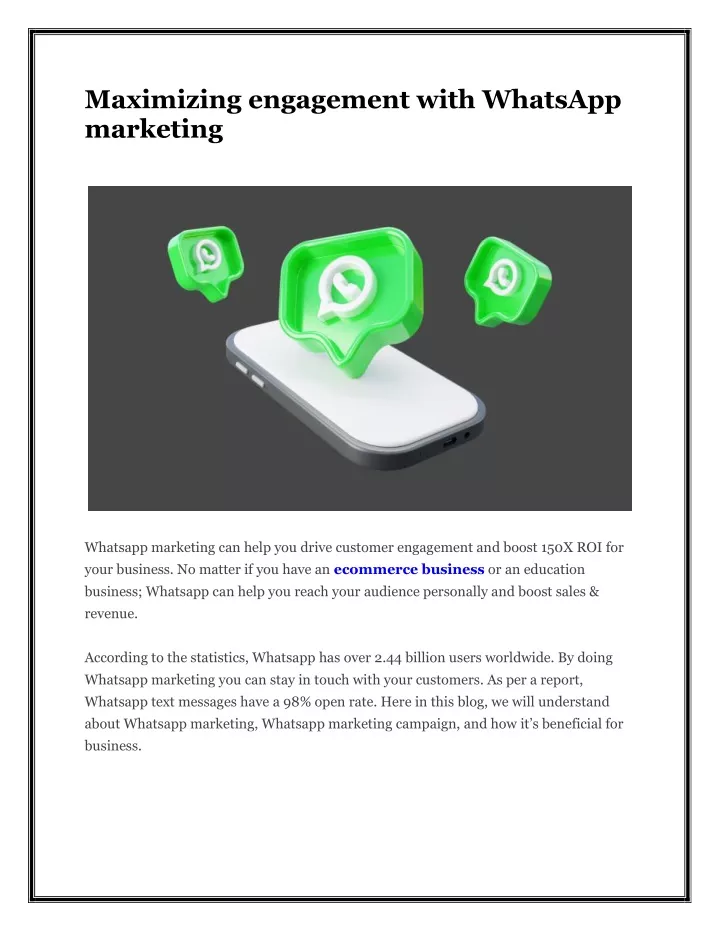 Ppt Maximizing Engagement With Whatsapp Marketing Powerpoint Presentation Id12240996 7961