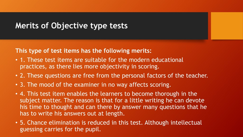 PPT - Test And Types Of Test In Education PowerPoint Presentation, Free ...