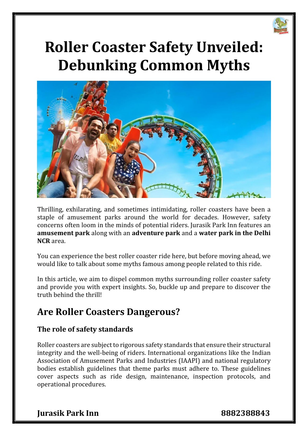 PPT - Roller Coaster Safety Unveiled Debunking Common Myths PowerPoint ...