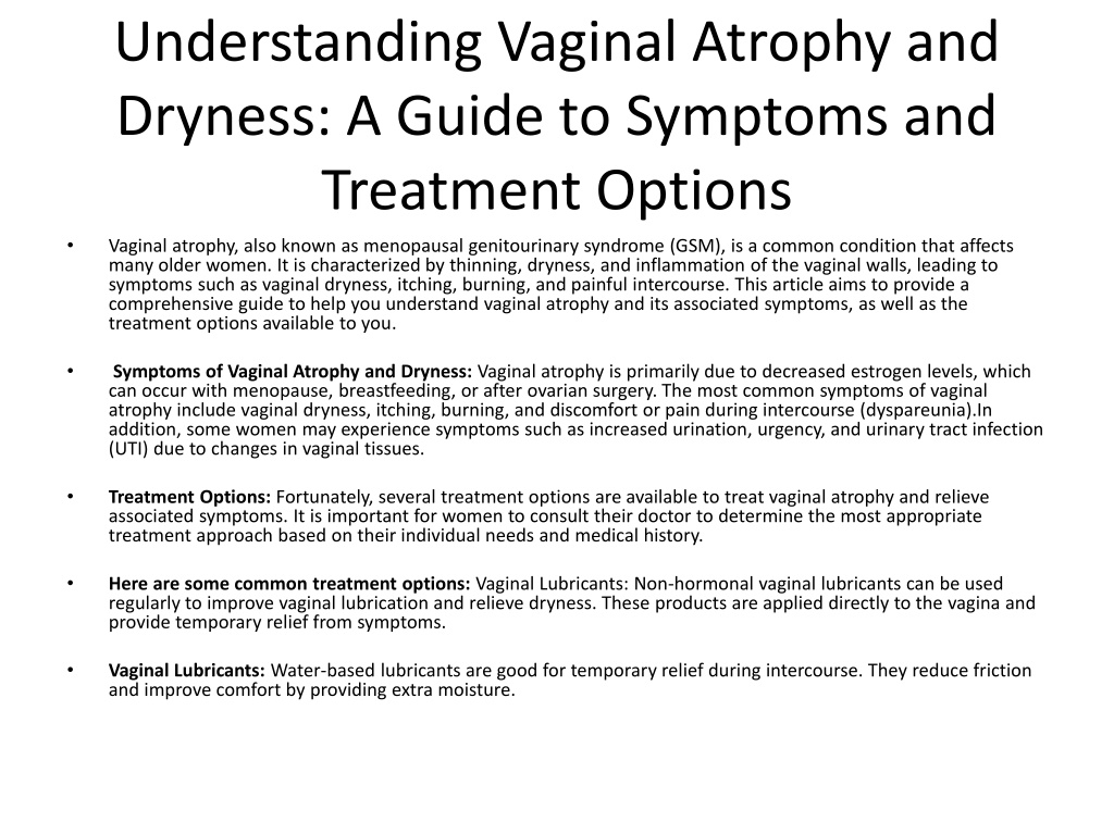 PPT Vaginal Atrophy Dryness In UAE PowerPoint Presentation Free Download ID 12244145