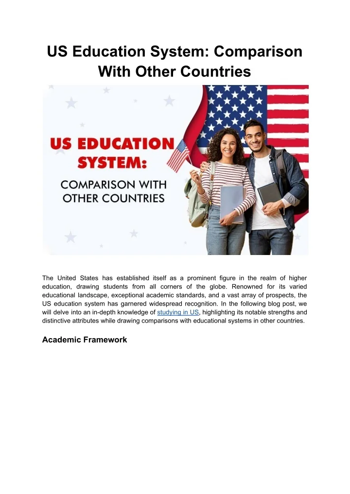 PPT A Comparative Look How the US Education System Measures Up