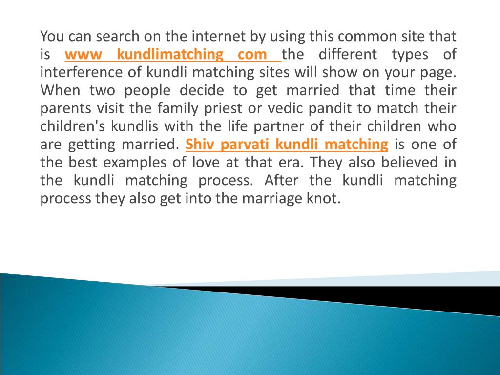 PPT - Online Free Kundli Matching Process Before Marriage PowerPoint ...