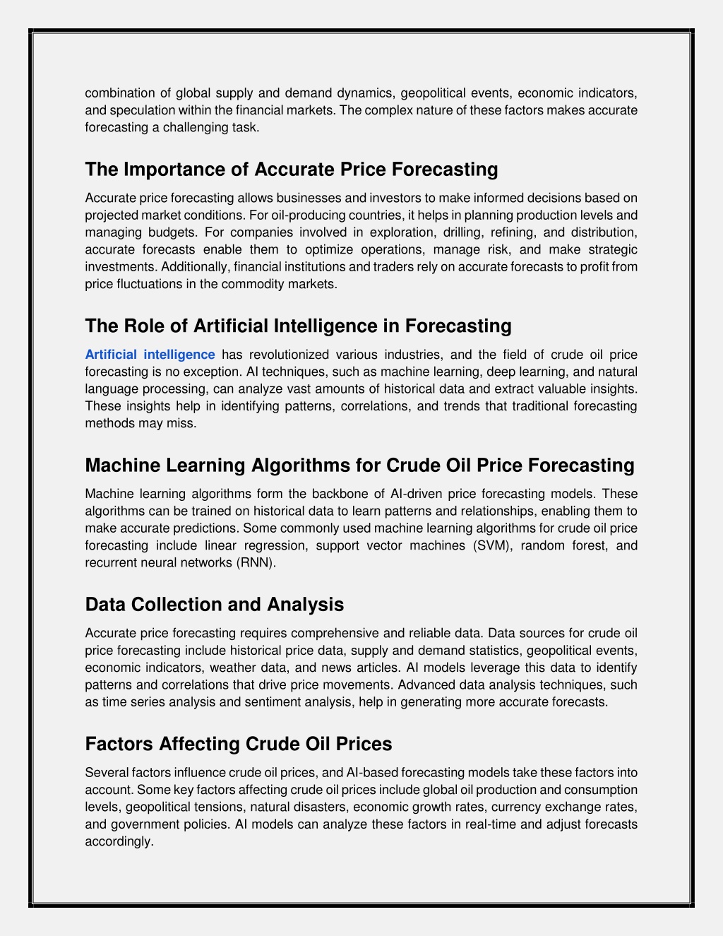 PPT - Unveiling The Power Of Artificial Intelligence In Forecasting ...