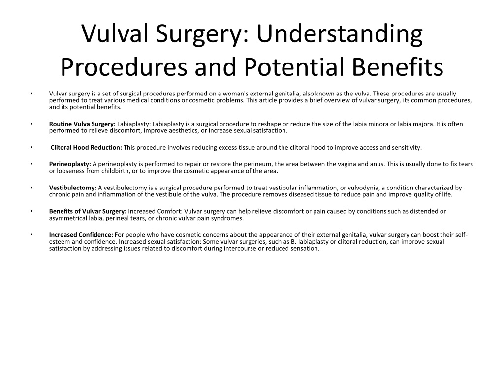 Ppt Vulval Surgery In Uae Powerpoint Presentation Free Download Id