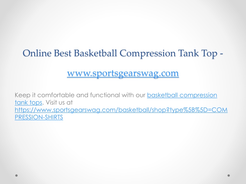 Online Best Basketball Compression Tank Top - www.sportsgearswag.com