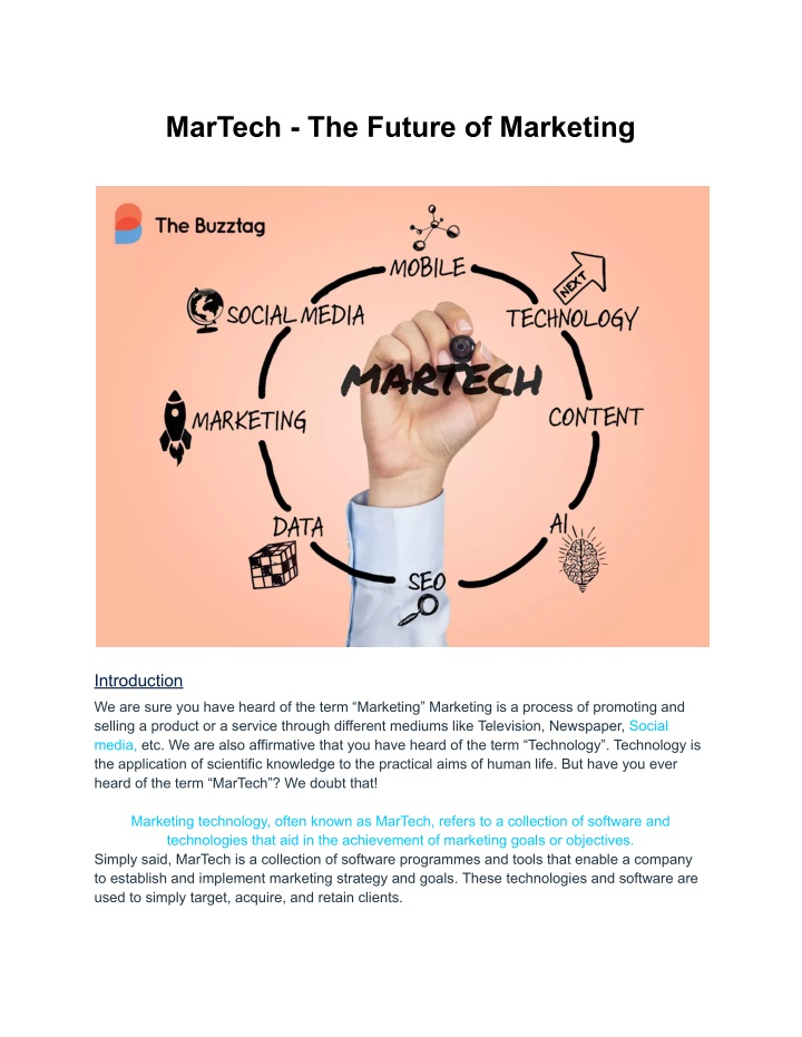 PPT - MarTech - The Future Of Marketing PowerPoint Presentation, Free ...