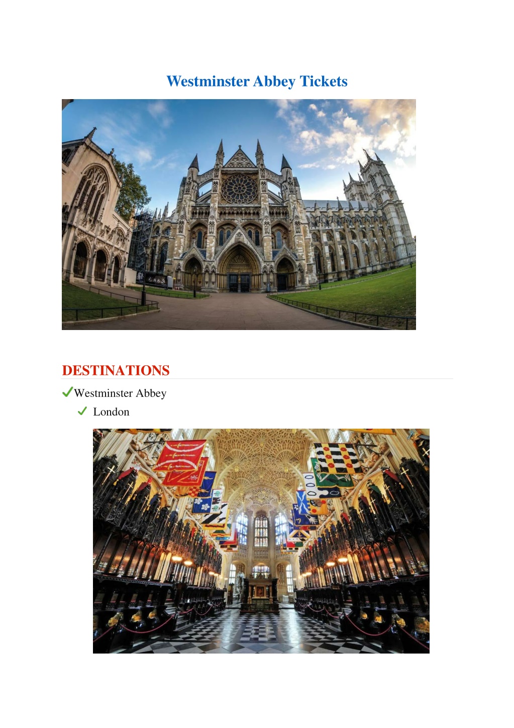 PPT Westminster Abbey Tickets PowerPoint Presentation, free download