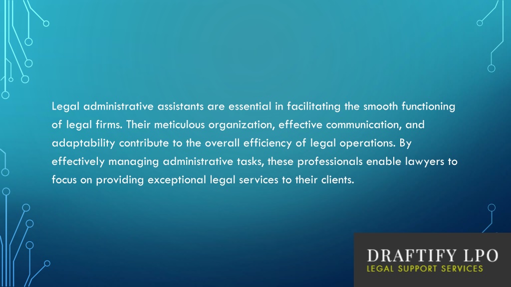 PPT - Legal Administrative Assistants PowerPoint Presentation, free ...