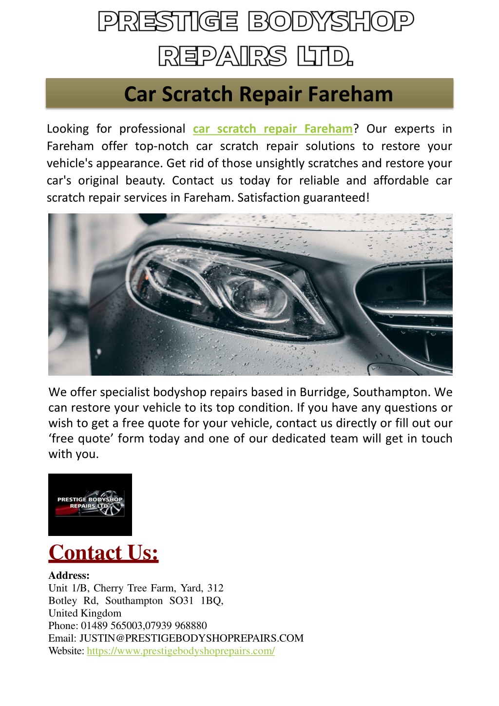 Car Fix Solutions Ltd