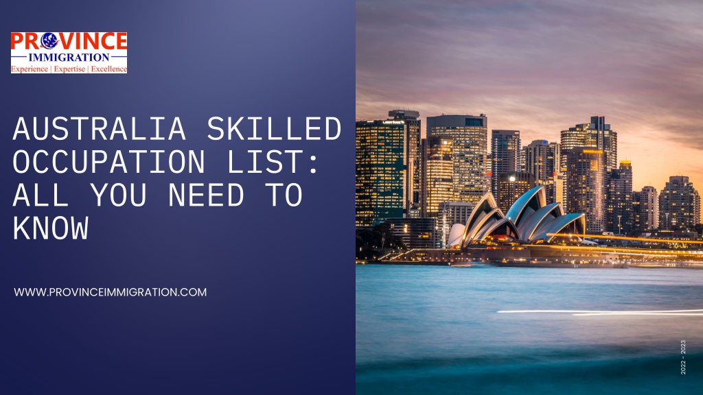 PPT Australia Skilled Occupation List All You Need to Know PowerPoint