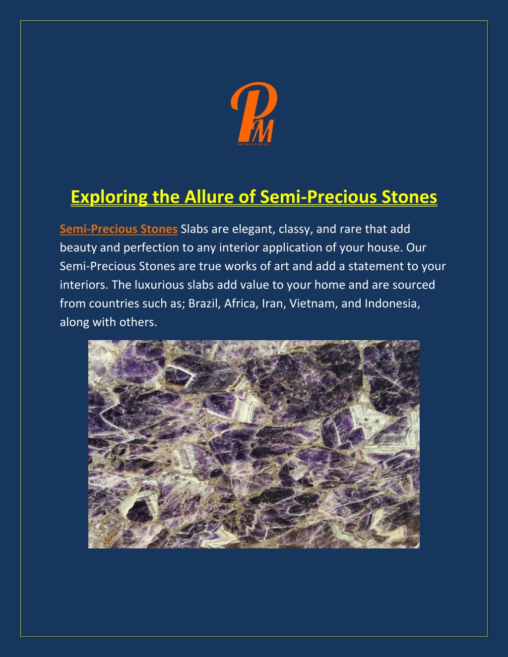 PPT - Exploring the Allure of Semi-Precious Stones PowerPoint 