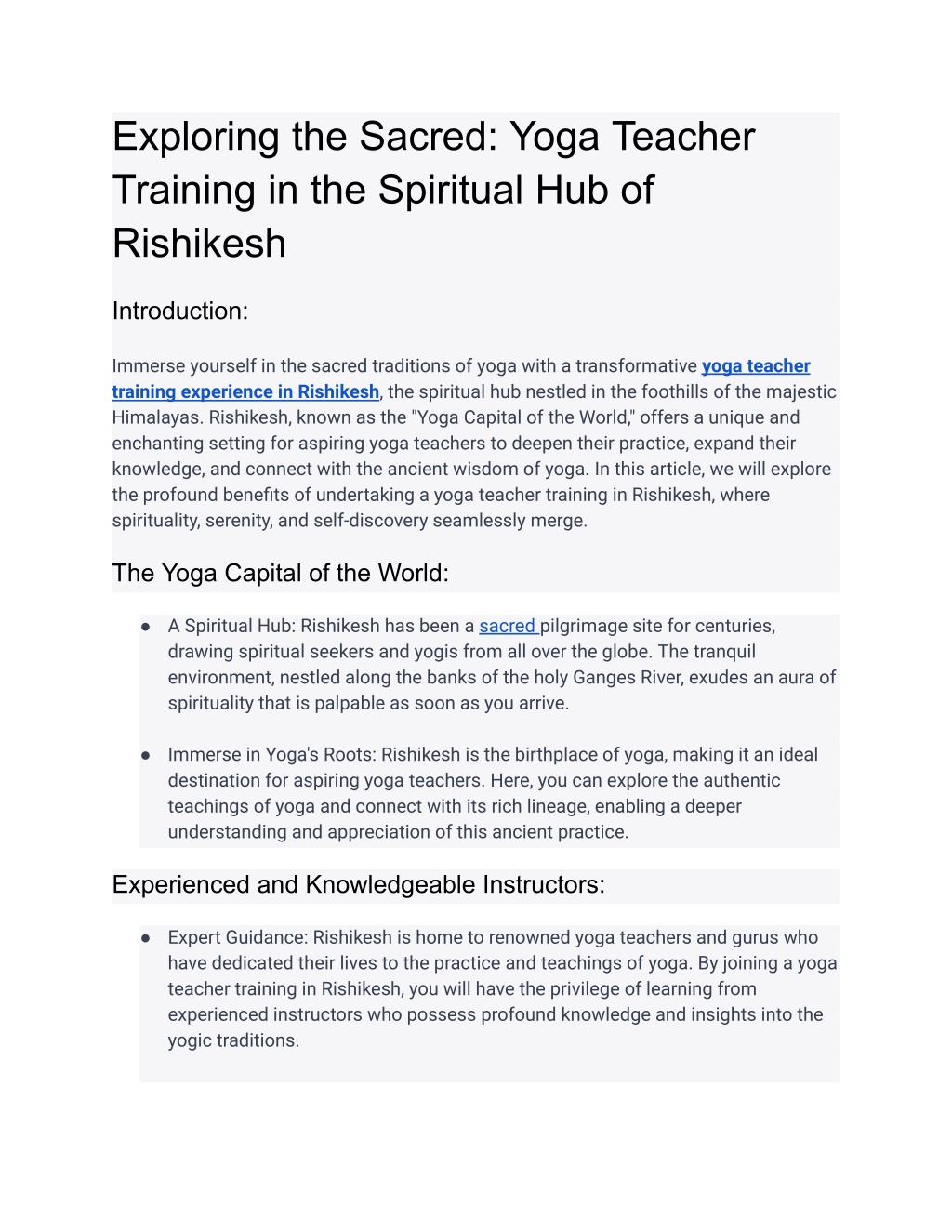 PPT - Exploring the Sacred_ Yoga Teacher Training in the Spiritual Hub of  Rishikesh PowerPoint Presentation - ID:12277145