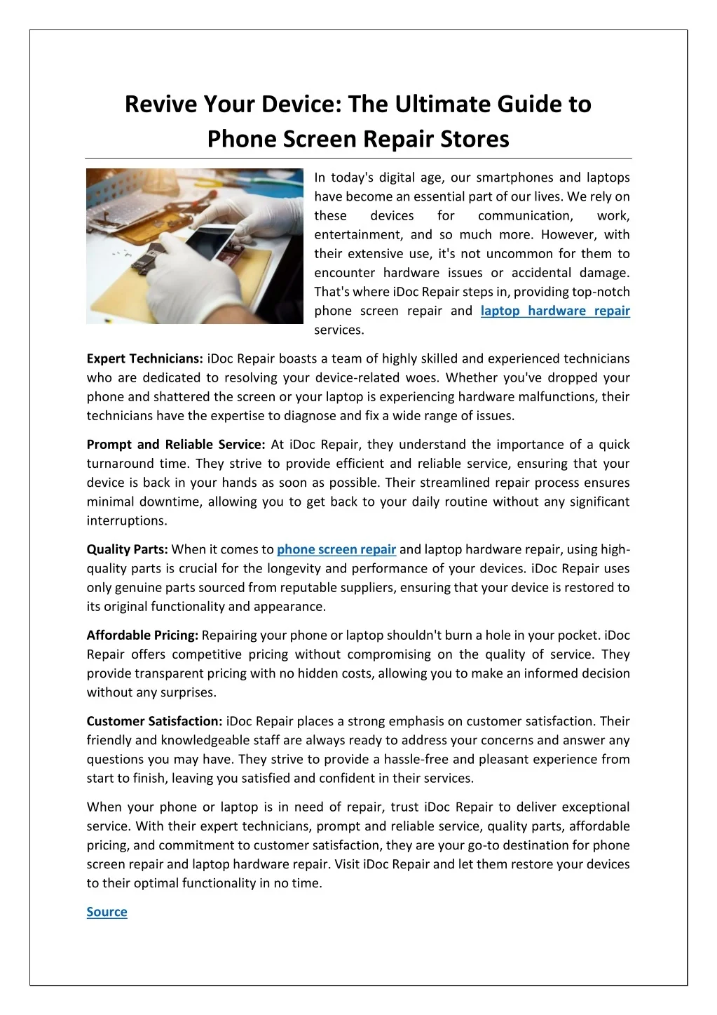 Reviving Screen PPT - Revive Your Device The Ultimate Guide to Phone Screen Repair ...