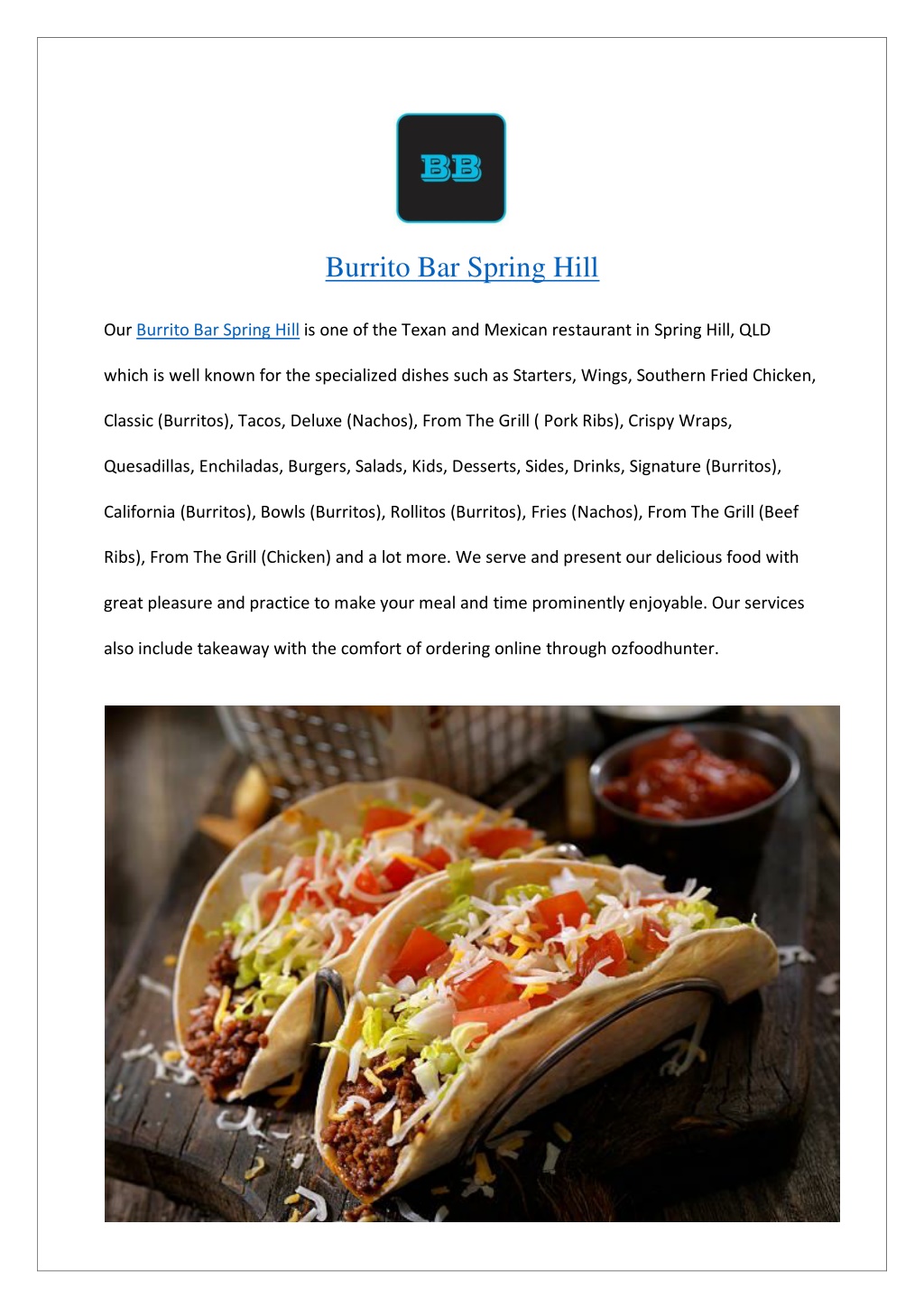 Burrito Bar Spring Hill Our Burrito Bar Spring L 
