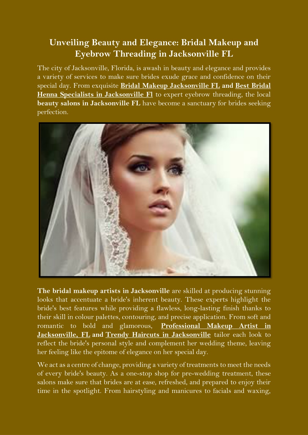 PPT - Unveiling Beauty and Elegance Bridal Makeup and Eyebrow Threading 