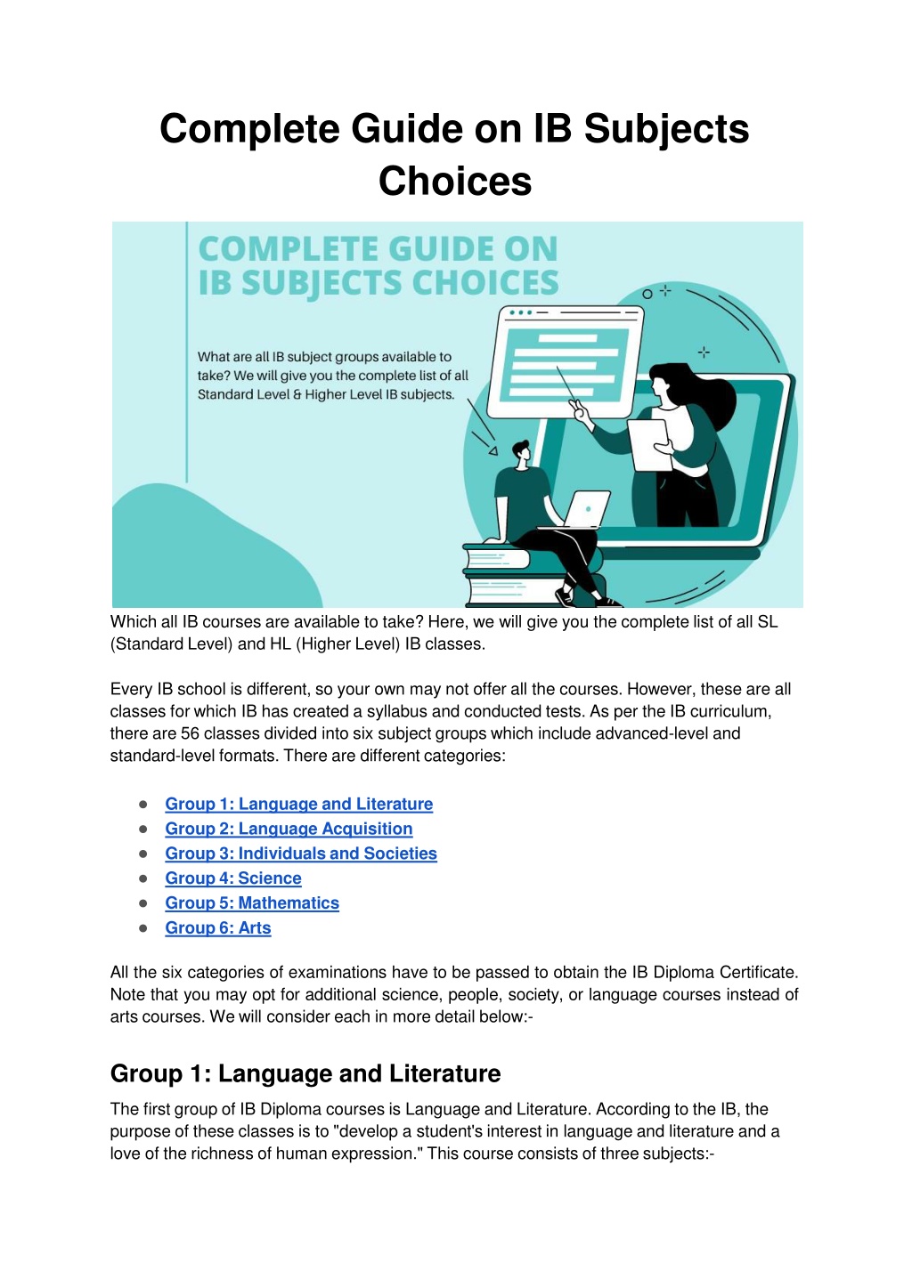 PPT - Complete Guide on IB Subjects Choices PowerPoint Presentation ...