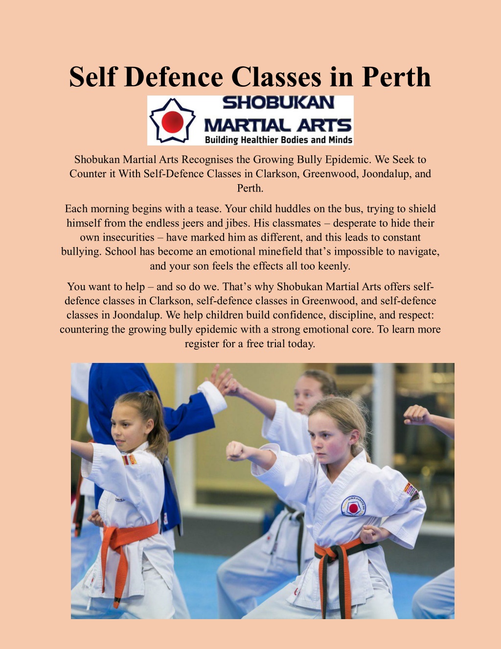 PPT Self Defence Classes in Perth PowerPoint Presentation free