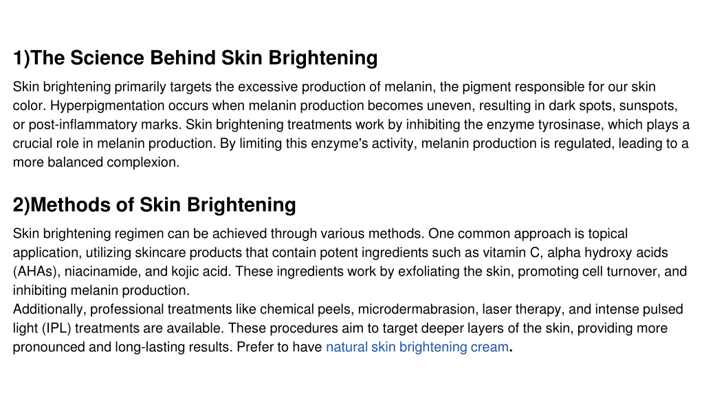 PPT - What is skin brightening_ PowerPoint Presentation, free download 