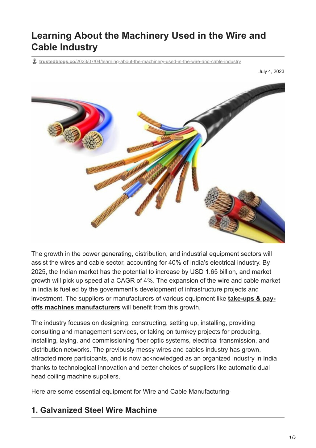 Wire Cable Company, Wires & Cables Manufacturer in India