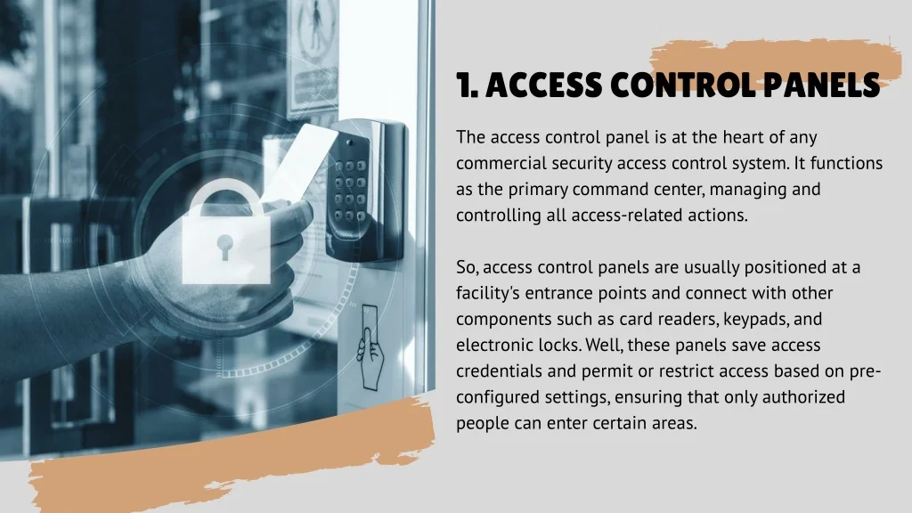 PPT - The Basic Parts of a Commercial Security Access Control System ...