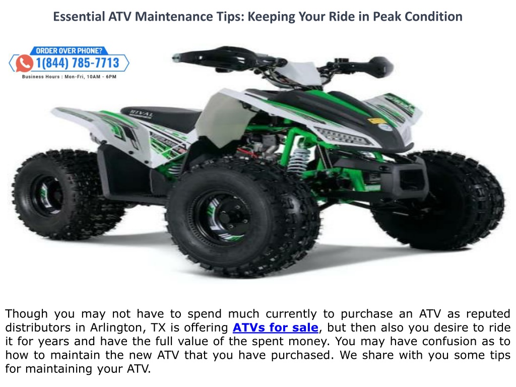 PPT Essential ATV Maintenance Tips Keeping Your Ride in Peak