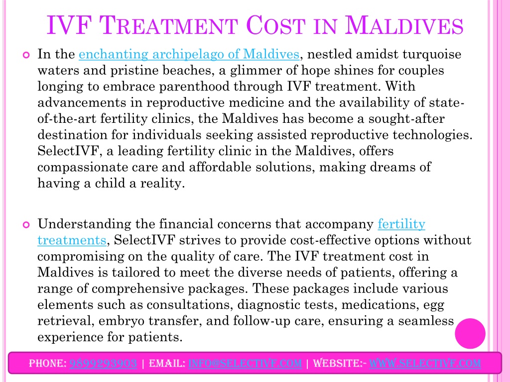 Ppt Ivf Treatment Cost In Maldives Powerpoint Presentation Free Download Id12298638 6612