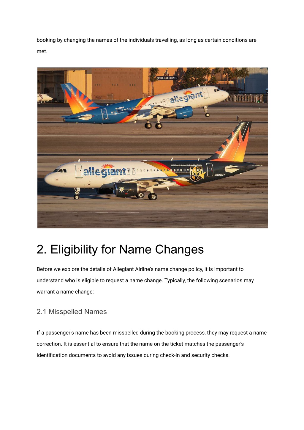 PPT Understanding Allegiant Airlines Name Change Policy_ Everything You Need to Know