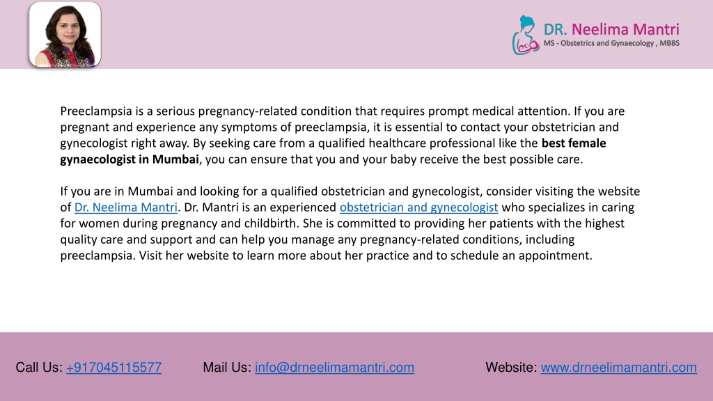 Ppt Preeclampsia Symptoms And Causes Dr Neelima Mantri Powerpoint Presentation Id12307708 